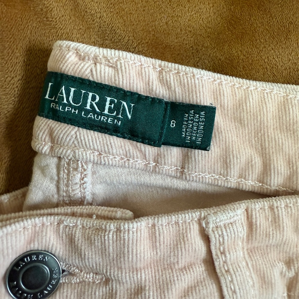 Ralph Lauren Pink Corduroy Pants Size 8